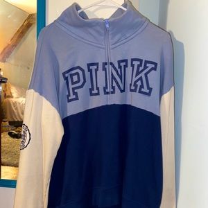 VS Pink quarter zip sweatshirt